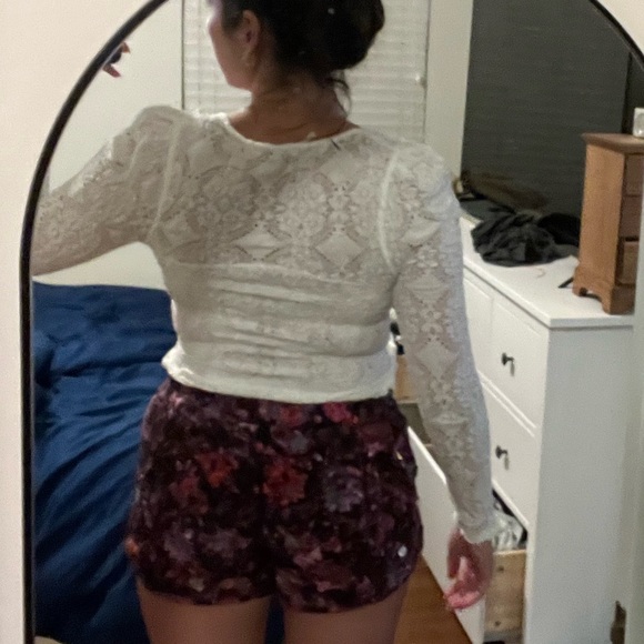 NWOT Free People white Lace Top never worn - Picture 4 of 5